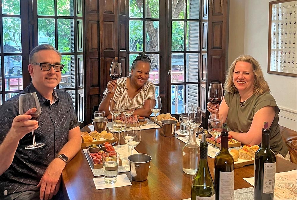 A premium wine tasting including top-class wines.